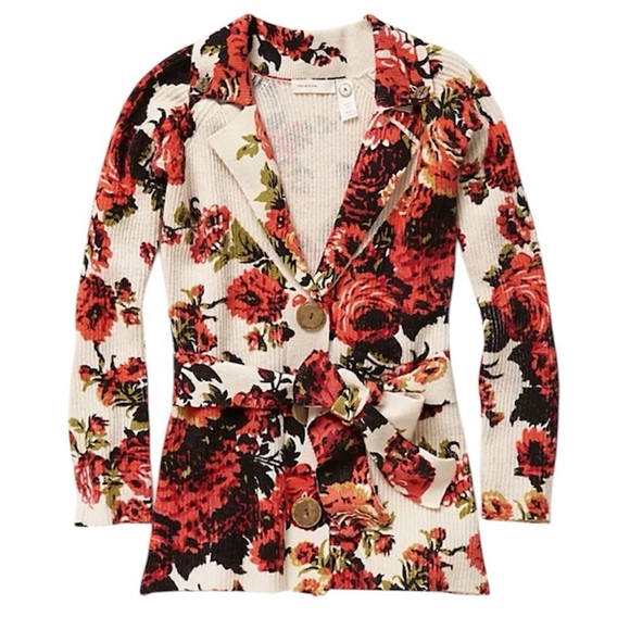 SOLD Anthropologie Sleeping on Snow | Archival Collection Rose Sweater Wool - Picture 1 of 7